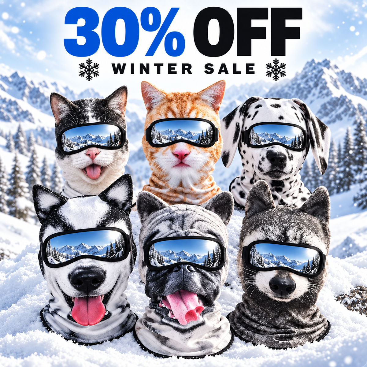 GLACR Animal Ski Mask